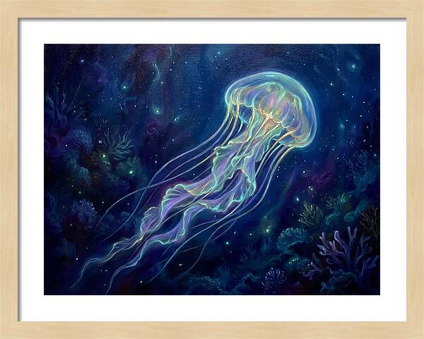 Jellyfish In Deep Waters