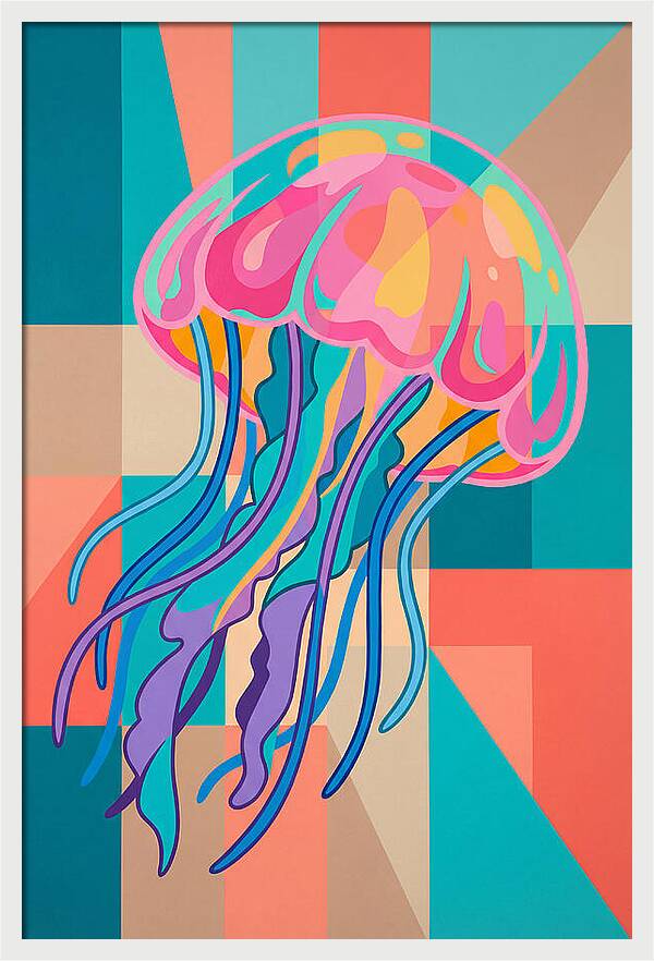 Jellyfish In Vibrant Colors