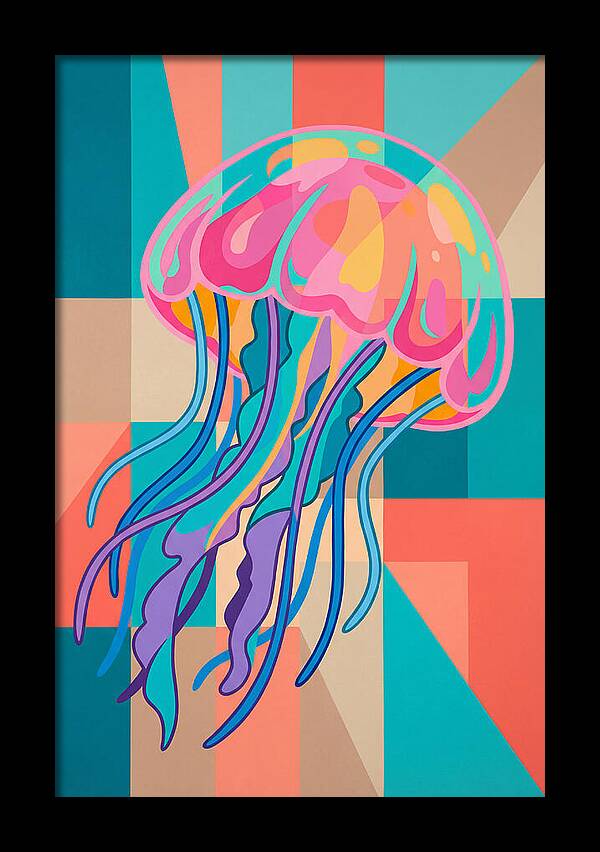 Jellyfish In Vibrant Colors