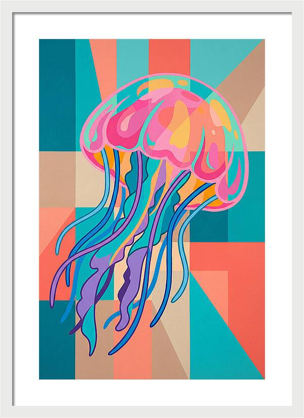 Jellyfish In Vibrant Colors