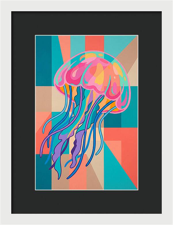 Jellyfish In Vibrant Colors