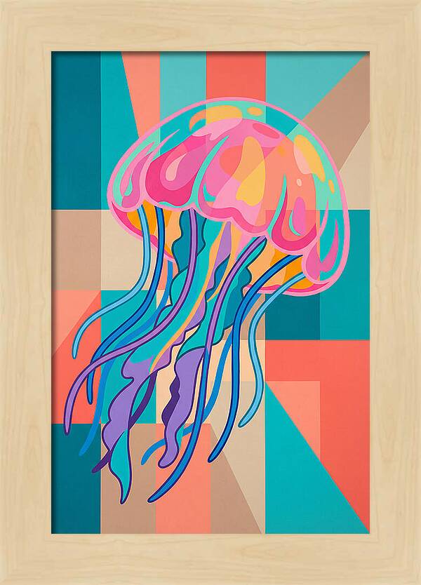 Jellyfish In Vibrant Colors