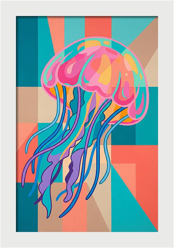 Jellyfish In Vibrant Colors