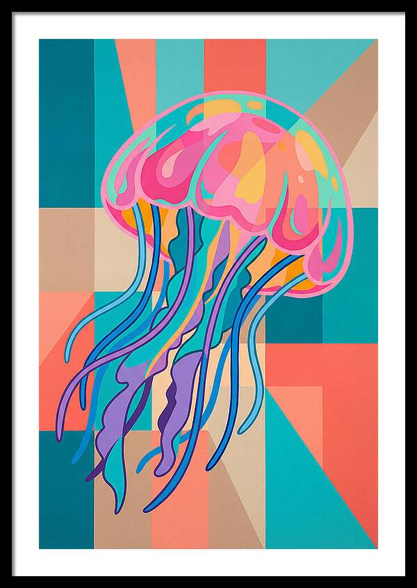 Jellyfish In Vibrant Colors