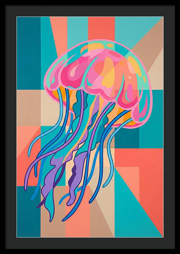 Jellyfish In Vibrant Colors