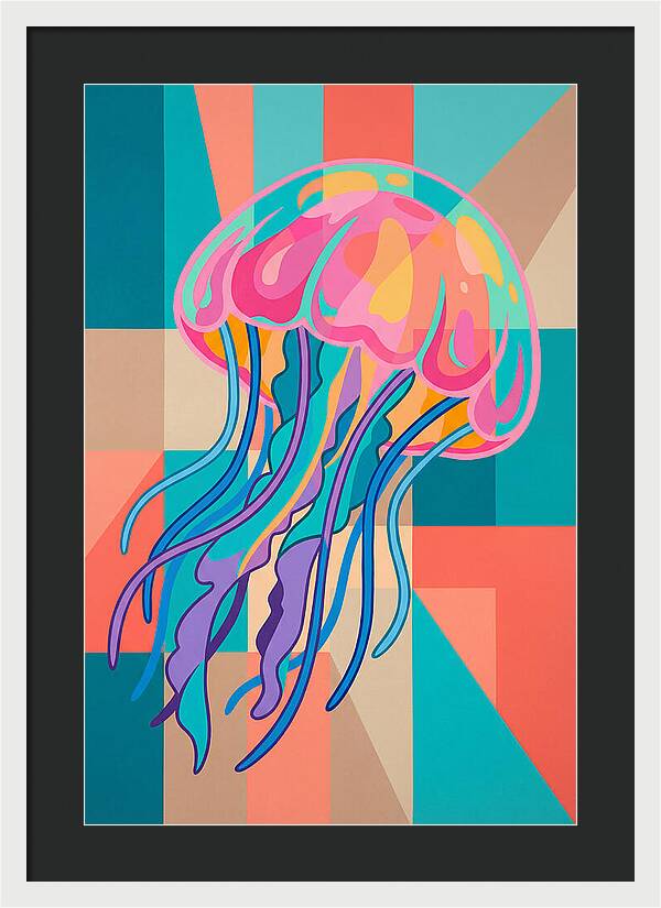 Jellyfish In Vibrant Colors