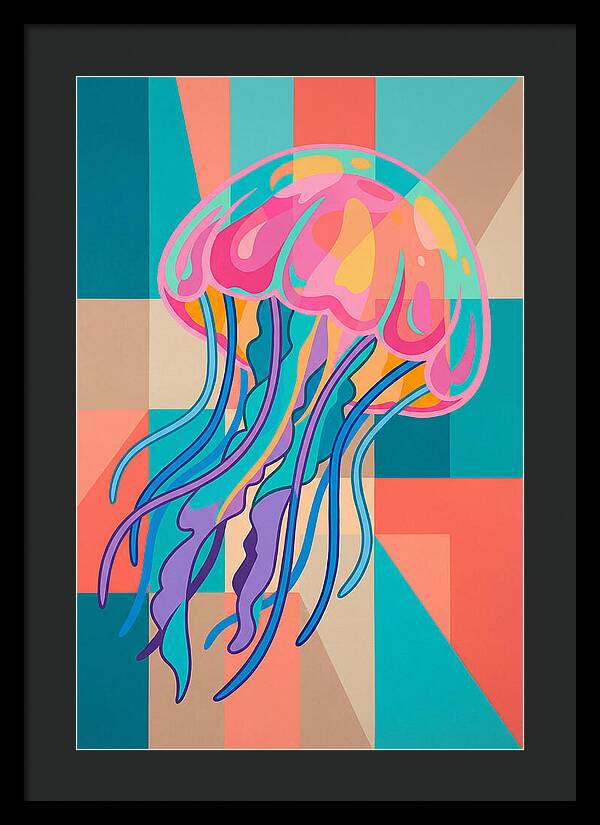 Jellyfish In Vibrant Colors
