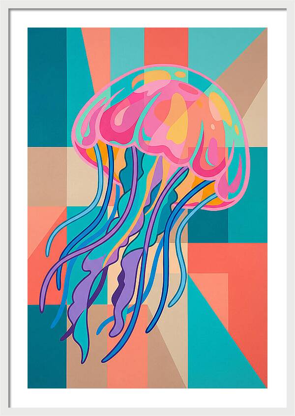Jellyfish In Vibrant Colors