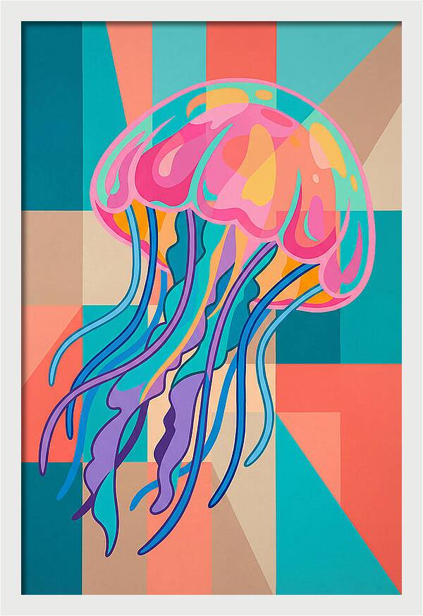 Jellyfish In Vibrant Colors