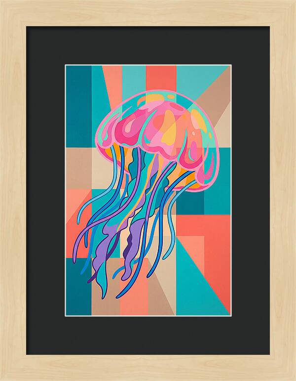 Jellyfish In Vibrant Colors