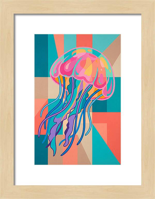 Jellyfish In Vibrant Colors