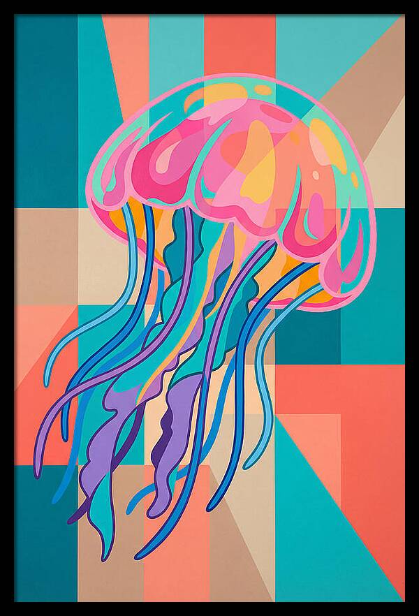 Jellyfish In Vibrant Colors