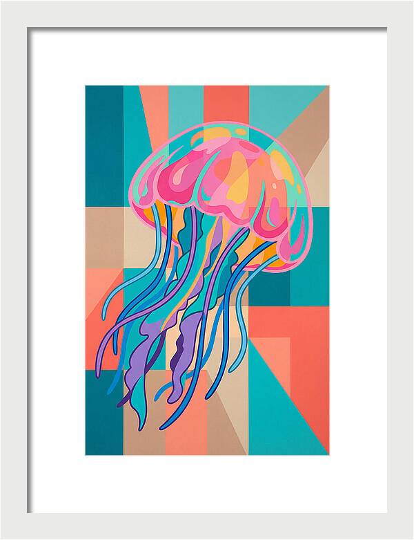 Jellyfish In Vibrant Colors
