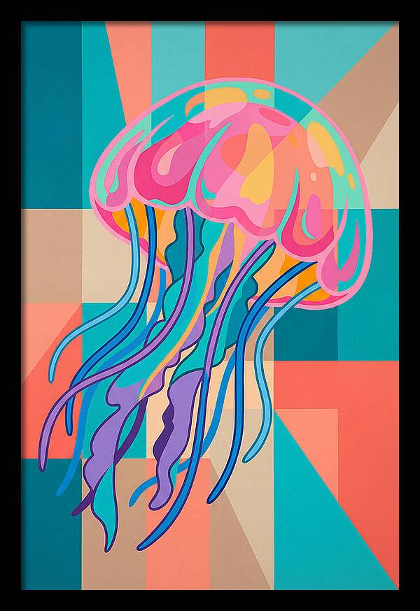 Jellyfish In Vibrant Colors
