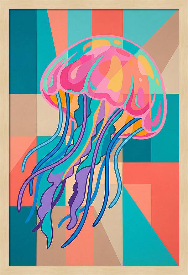 Jellyfish In Vibrant Colors