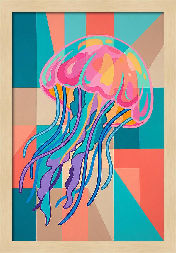 Jellyfish In Vibrant Colors