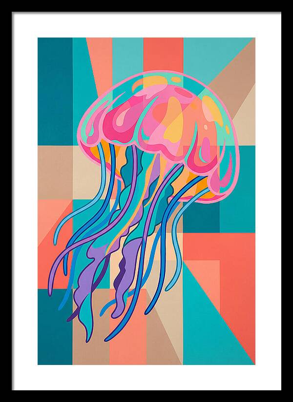 Jellyfish In Vibrant Colors