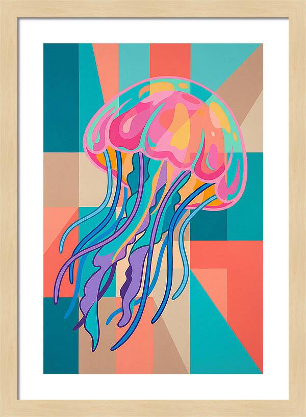 Jellyfish In Vibrant Colors