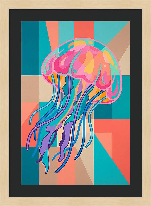 Jellyfish In Vibrant Colors