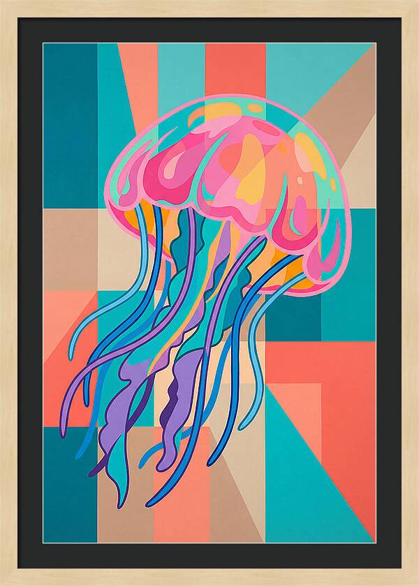 Jellyfish In Vibrant Colors