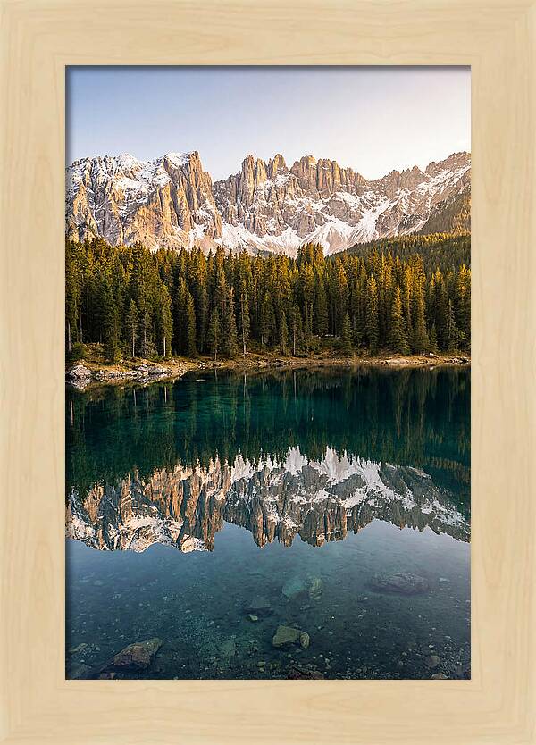 Jenny Lake Reflection At Dawn