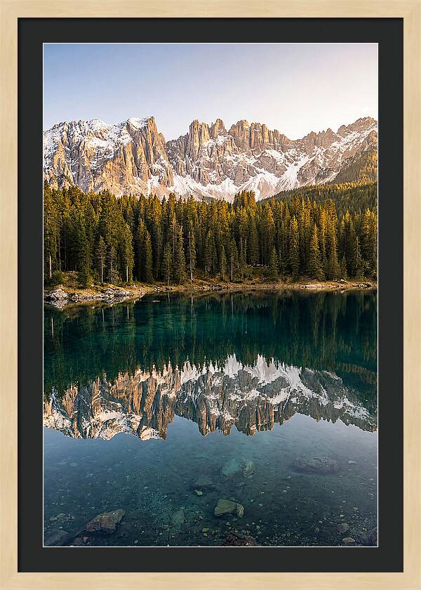 Jenny Lake Reflection At Dawn