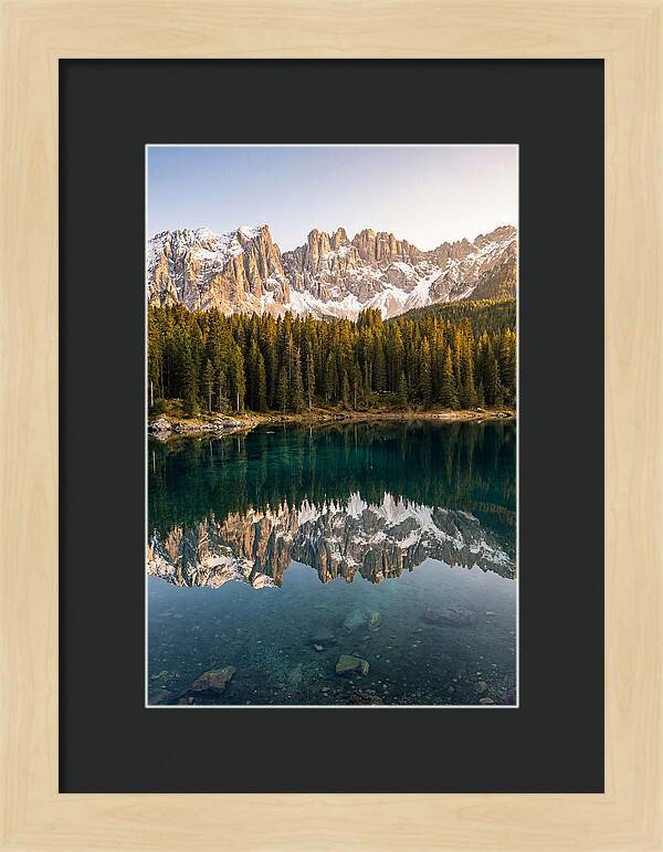 Jenny Lake Reflection At Dawn