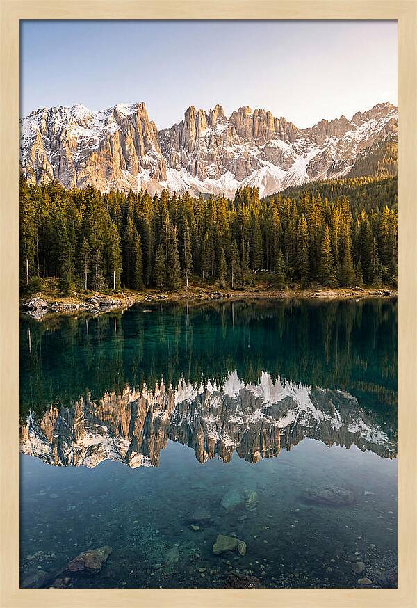 Jenny Lake Reflection At Dawn