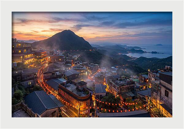 Jiufen At Blue Hour