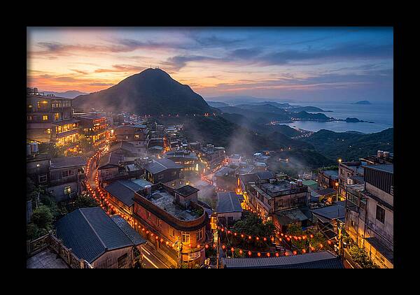 Jiufen At Blue Hour