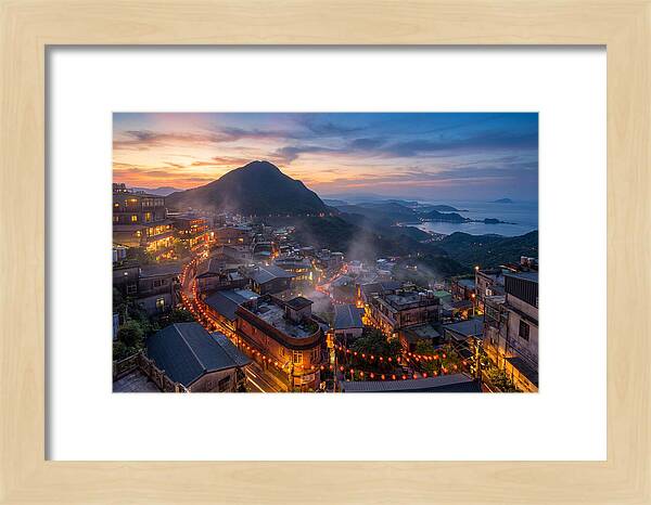 Jiufen At Blue Hour