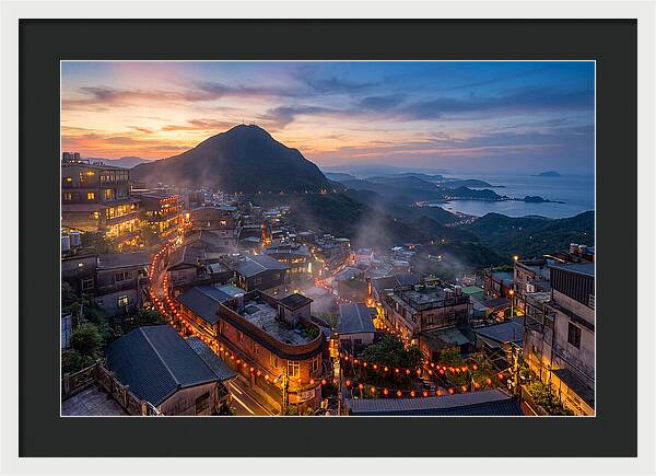 Jiufen At Blue Hour