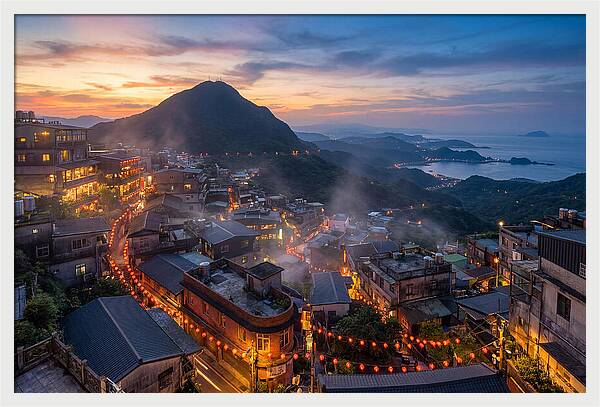 Jiufen At Blue Hour