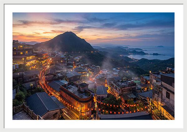 Jiufen At Blue Hour