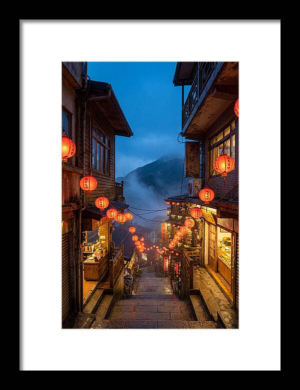 Jiufen Old Street At Dusk