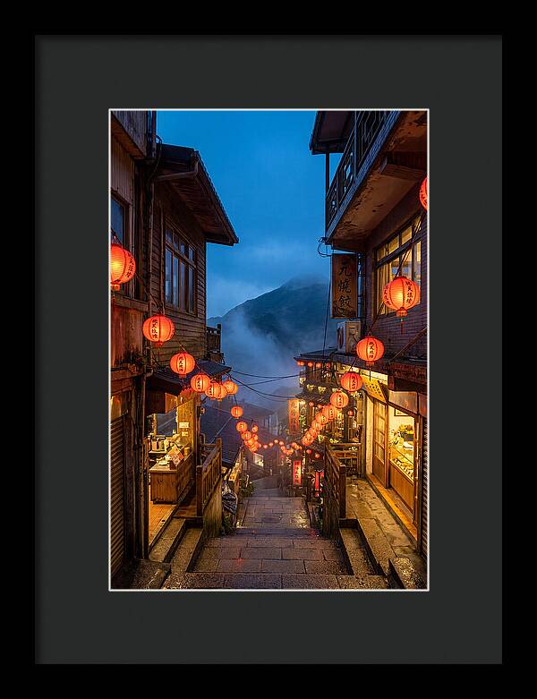 Jiufen Old Street At Dusk