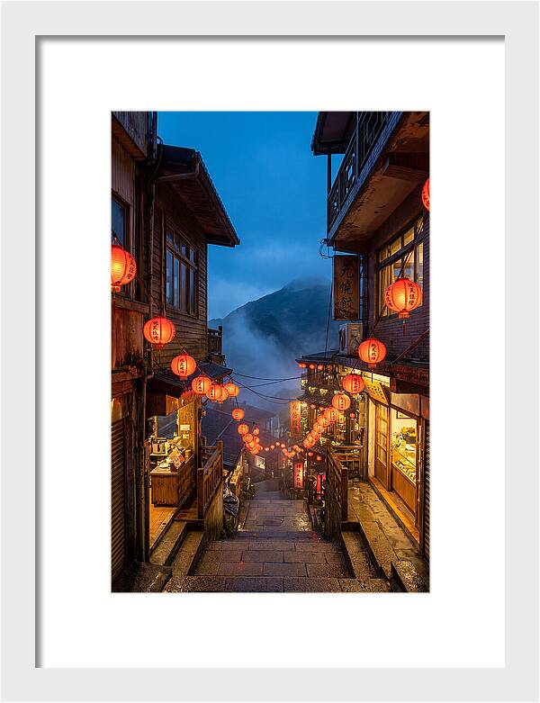 Jiufen Old Street At Dusk