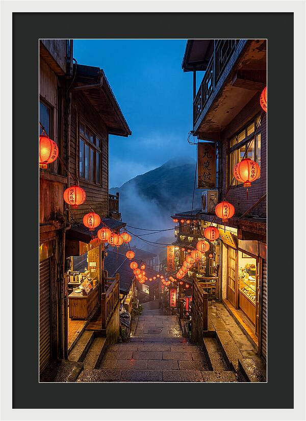 Jiufen Old Street At Dusk