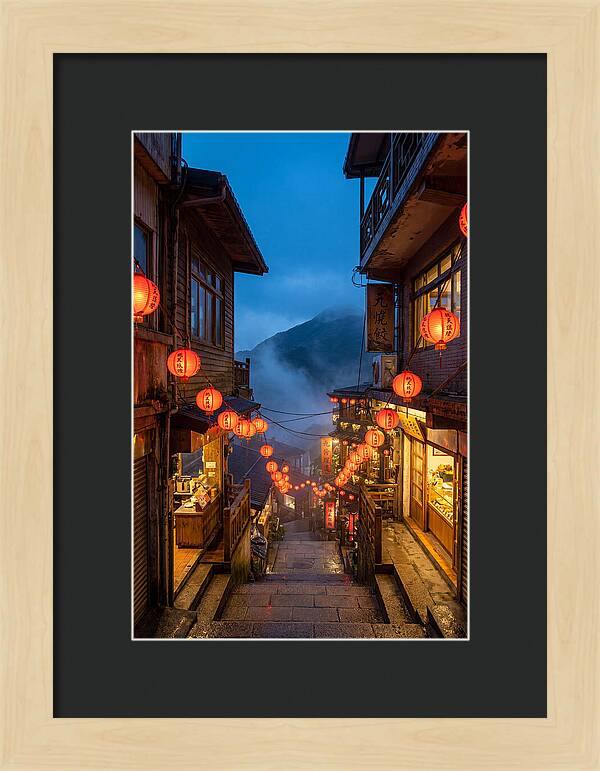Jiufen Old Street At Dusk