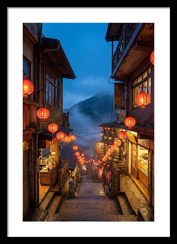 Jiufen Old Street At Dusk