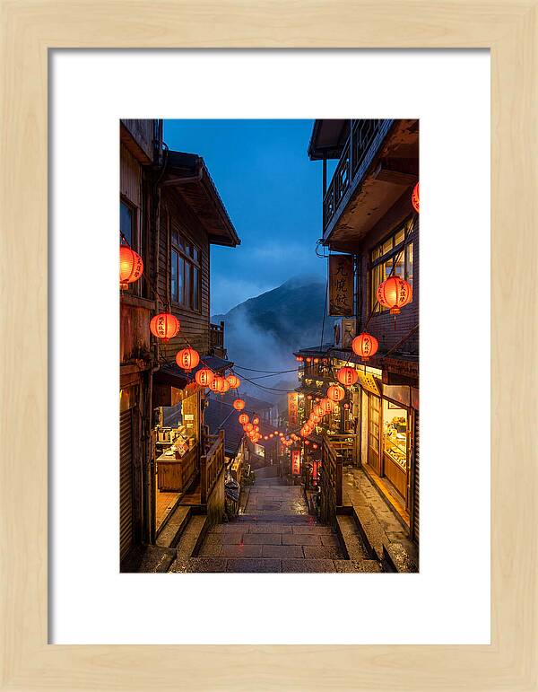 Jiufen Old Street At Dusk
