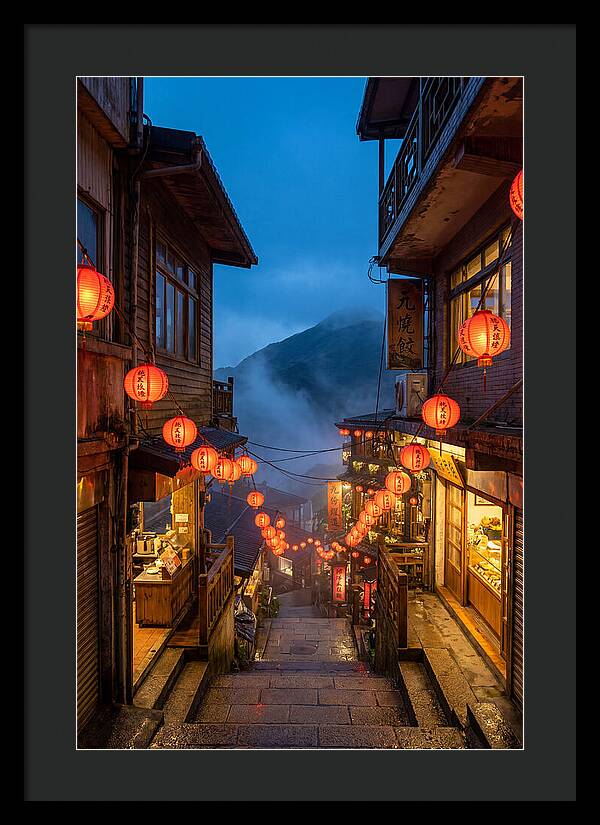 Jiufen Old Street At Dusk