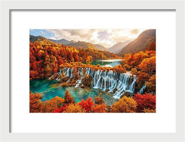 Jiuzhaigou Valley In Autumn Splendor