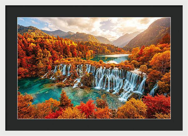Jiuzhaigou Valley In Autumn Splendor