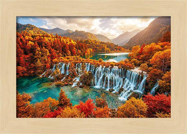 Jiuzhaigou Valley In Autumn Splendor