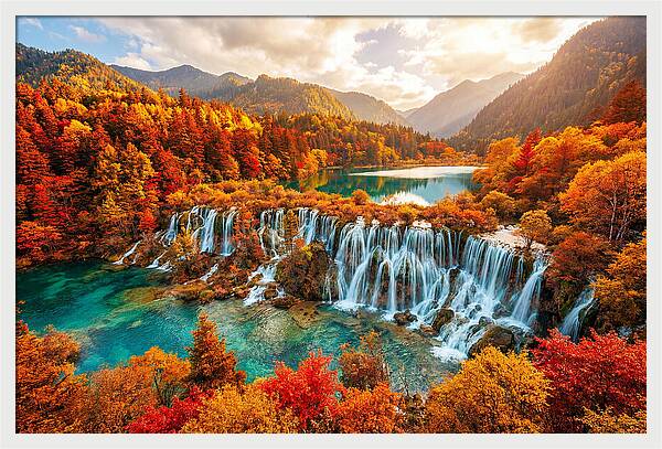 Jiuzhaigou Valley In Autumn Splendor