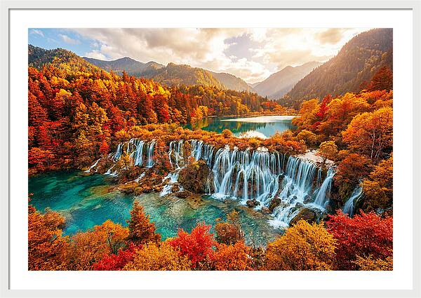 Jiuzhaigou Valley In Autumn Splendor