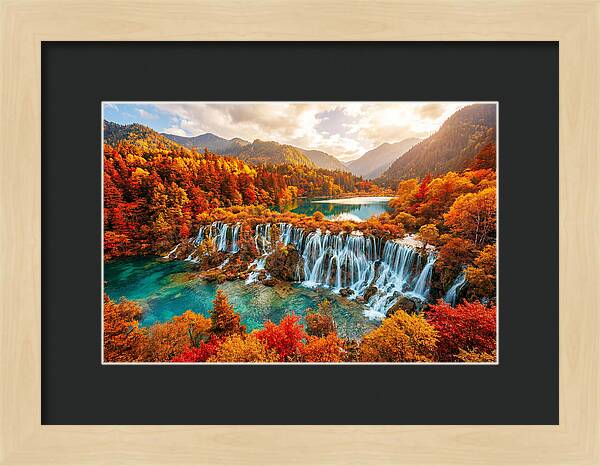 Jiuzhaigou Valley In Autumn Splendor