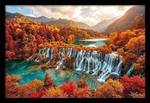 Jiuzhaigou Valley In Autumn Splendor