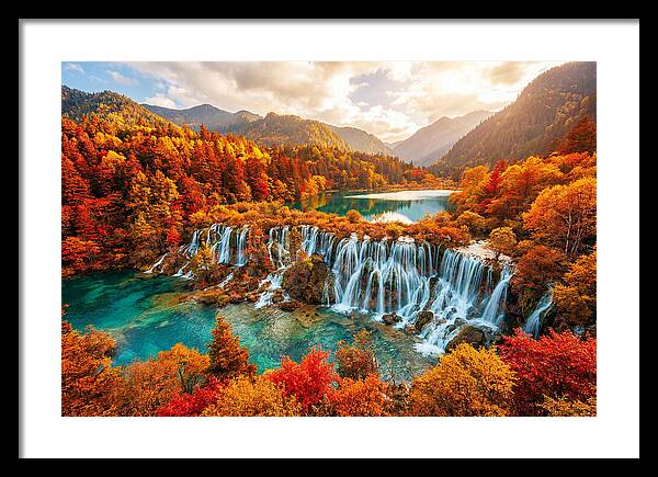 Jiuzhaigou Valley In Autumn Splendor